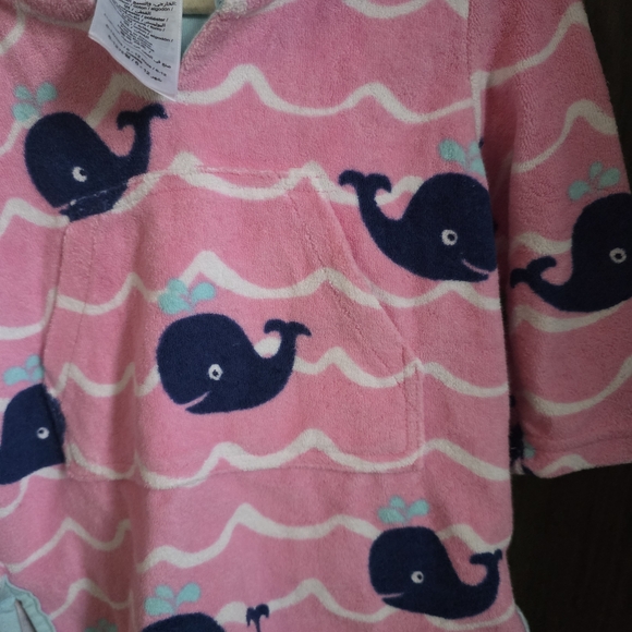 Pottery Barn Whale Toweling Hoodie - Picture 3 of 3